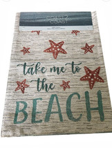 Take Me To The Beach Table Runner Tapestry 13x72 Lined Starfish Summer T... - $36.14