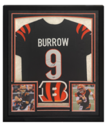 Joe Burrow Autographed Bengals Framed Black Nike Elite Authentic Jersey ... - €1.881,69 EUR