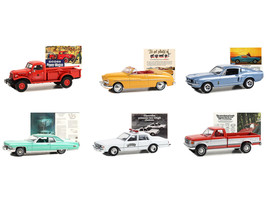 Vintage Ad Cars Set of 6 Pcs Series 9  1/64 Diecast Cars Greenlight - $63.52