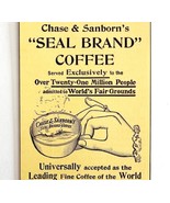 Chase Sandborn Seal Brand Coffee 1894 Advertisement Victorian Beverage 7... - £11.96 GBP