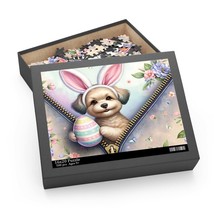 Personalised/Non-Personalised Puzzle, Easter, Dog with Bunny ears, awd-1310, (12 - £19.53 GBP+