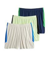 3-Pack, New, Men&#39;s Dry Tek Shorts 9&quot; - Blue Green White - Extra Large Ta... - $560.13 MXN