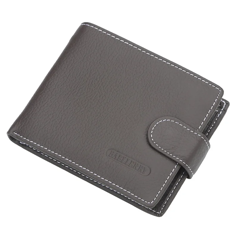 Brand Genuine Leather Men Wallets Design High Quality Wallets with Coin Pocket P - £56.14 GBP