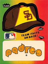 1983 Fleer Sticker Team Hats &amp; Logo San Diego Padres ⚾ - £0.70 GBP