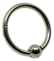 Piercing Ring BCR CBR Ball Clicker 12mm 14g (1.6mm) Surgical Steel Jewellery Uk - £10.04 GBP