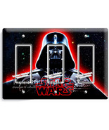 Star Wars Darth Vader dark force lord black helmet space war triple GFCI... - $504.25 MXN