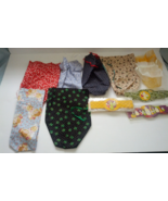 Handmade cloth gift bag with tags lot wine holder homemade gifts holiday - $27.16 CAD
