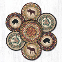 Earth Rugs TNB-319 Wilderness Trivets in a Basket 10&quot; x 10&quot; - £62.57 GBP