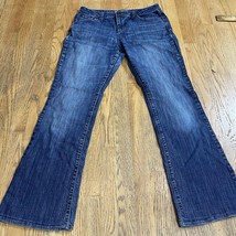 Maurices Jeans Womens 9/10 Long Blue Stretch Blend Denim Taylor Boot - £10.13 GBP