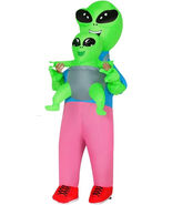 Inflatable Alien Costume with Alien Baby Blow Up Costume, for Adults upt... - $32.62