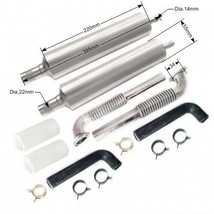 Rc Model Gas Engines 50-70cc Dla,Dle,Eme Rear Exhaust Pipe Muffler Canister Set - £114.02 GBP