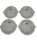 Mikasa Crystal Bread Plates La Pesce Fish Pattern WY151/410 Set of 4 Jap... - £12.53 GBP