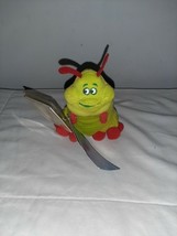 Disney Store A Bug&#39;s Life Heimlich Caterpillar Bean Bag Plush Toy 9&quot; (NE... - $12.99