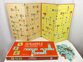 Scrabble For Juniors w/ 1964 &amp; 1968 Boards - New Words Edition Two - Vin... - £11.87 GBP