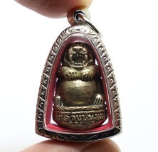 Tiger Lp Moon Blessed 1996 Thai Magic Amulet Miracle Pendant Lucky Rich Success - £52.50 GBP