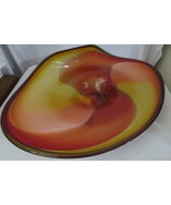 Nicholson Art glass Wave Consol Bowl 28&quot; - £625.47 GBP
