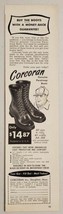 1957 Print Ad Corcoran Genuine Paratroop Boots Made in Stoughton,Massach... - $10.21