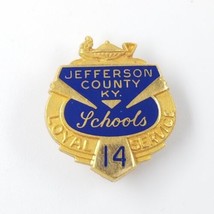 VTG Jefferson County Kentucky Schools 14 Years Loyal Service Award Pin Badge - £9.75 GBP