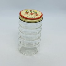 VTG Anchor Hocking Clear Glass Pepper Shaker w/Metal Tulip Flower Pot Lid 4.25&quot; - $15.76