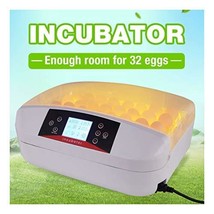 Automatic Digital 32 Eggs Incubator Chicken Hatcher Temperature Turning Control - £76.84 GBP