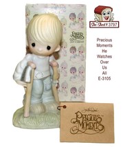 Precious Moments He Watches Over Us All E-3105 Vintage 1979 Enesco w/ box - £15.98 GBP