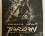 Tarzan And The Lost City Tv Guide Print Ad Casper Van Dien Jane March TPA23 - $5.93