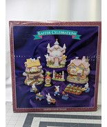 Lighted Easter Village Porcelain Houses Figures Walmart - $74.95