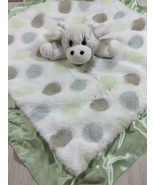 Little Giraffe white gray green dots giraffe lovey baby security blanket... - £38.91 GBP