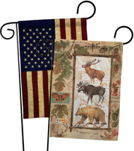 Woodland Adventures - Impressions Decorative USA Vintage - Applique Garden Flags - £24.75 GBP