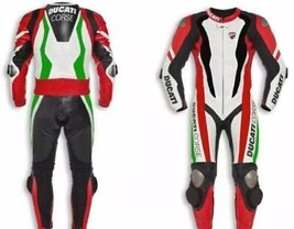 Motorcycle-Leather Suit Ducati Course Motogp Leather Suit Motorbike Riding Suits - £224.82 GBP