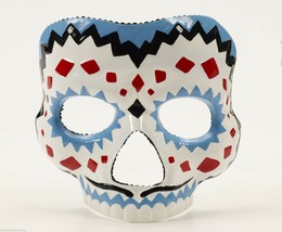 Deluxe Day Of The Dead Adult Male Mask Halloween Costume Masquerade Accessory - £12.53 GBP