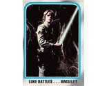 1980 Topps Star Wars #247 Luke Battles Himself? Luke Skywalker Mark Hamill - $0.89