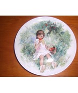 1978 Limoges MARIE ANGE Paul Durant  Girl Eating Apples  Limited Edition... - $14.27