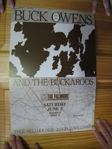 Buck Owens And the Buckaroos Poster Fillmore Road Map June 3 1989 - £70.68 GBP