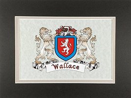 Wallace Irish Coat of Arms Print - Frameable 9&quot; x 12&quot; - £18.79 GBP
