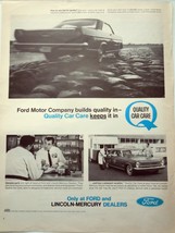 Ford Motor Company Builds Quality Print Advertisement Art 1965 - $6.99