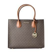 Women&#39;s Handbag Michael Kors MERCER Brown 32 x 26 x 13 cm (S0378277) - £266.49 GBP