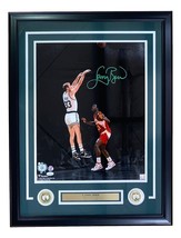 Larry Oiseau Signé Encadré 16x20 Celtics Contre Dominique Wilkins Photo ... - $261.88