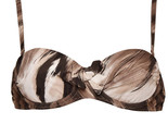 AGENT PROVOCATEUR Womens Bikini Top Striped Design Solid Multicolour Siz... - $94.32