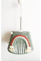 Light Khaki Macrame Rope Wrapped Rainbow Appliqué Baby And Kids Room Cha... - $978.52 MXN