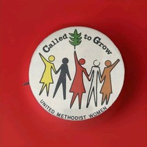 Called To Grow Vintage Pin Button Pinback United Methodist Women - $14.34