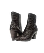 FARYL Women&#39;s Thaylla Brown Croco Leather Mid Heeled Boots Size 10 - $29.69