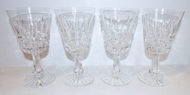 EXQUISITE VINTAGE SET OF 4 WATERFORD CRYSTAL KYLEMORE 6 3/4&quot; WATER GOBLETS - £85.54 GBP