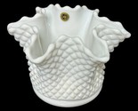 WESTMORELAND Milk Glass English Hobnail Handkerchief Vase Vintage Decor ... - $24.31