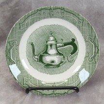 The Old Curiosity Shop Teapot Saucer Green 6&quot;  Royal - $108.95 MXN