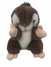 Vintage Ace Novelty Squirrel 6&quot; Plush Brown White Stuffed Animal Toy - £16.02 GBP