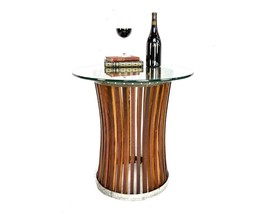 Wine Barrel Side Table - Ardesia - Made from retired California wine barrels - £360.07 GBP
