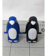 Black Blue Penguin Roller Bottom Toy Game Replacement Lot of 2 1.5 Inch ... - £7.68 GBP