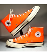 Converse All Star Chuck Taylor 70 Hi High Top Sneakers Bright Orange Us ... - $65.00