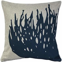 PILLOW DÉCOR Kukamuka Hay Blue Throw Pillow 19x19 - $69.95